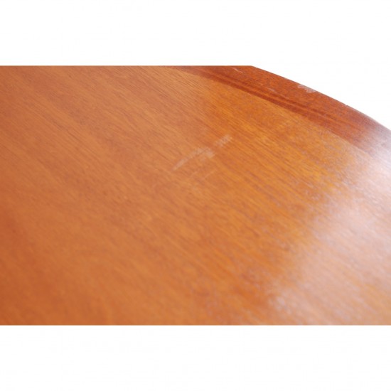 Hans Wegner cirkulært kina bord i mahogni Ø:73Cm 1980'erne