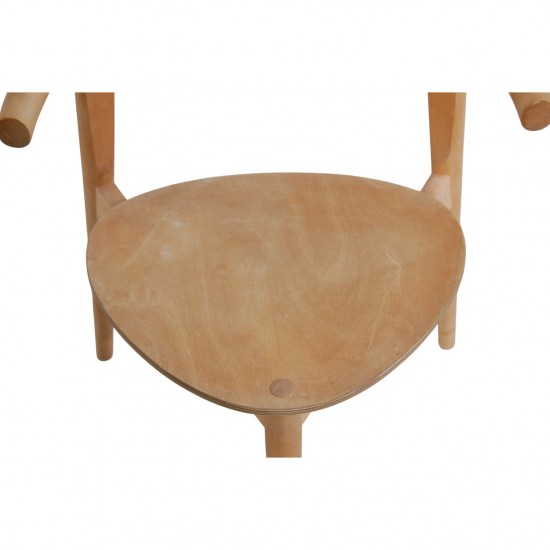 Sæt af 7 Hans Wegner PP583 stole i ask 1990'erne