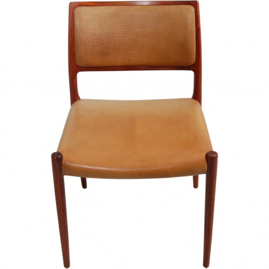 N.O Møller sæt af 3 Model 80 stole i palisander 1960'erne