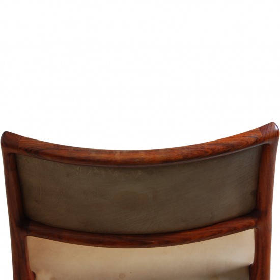 N.O Møller sæt af 3 Model 80 stole i palisander 1960'erne