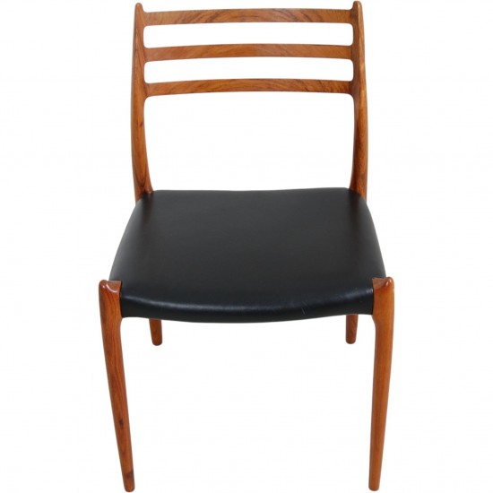 N.O Møller sæt af 4 Model 78 stole i palisander 1960'erne