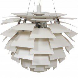 Poul Henningsen hvid Kogle lampe 84 cm 2000'erne