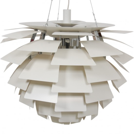 Poul Henningsen hvid Kogle lampe 84 cm 2000'erne