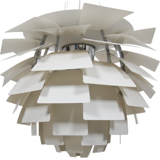 Poul Henningsen hvid Kogle lampe 84 cm 2000'erne