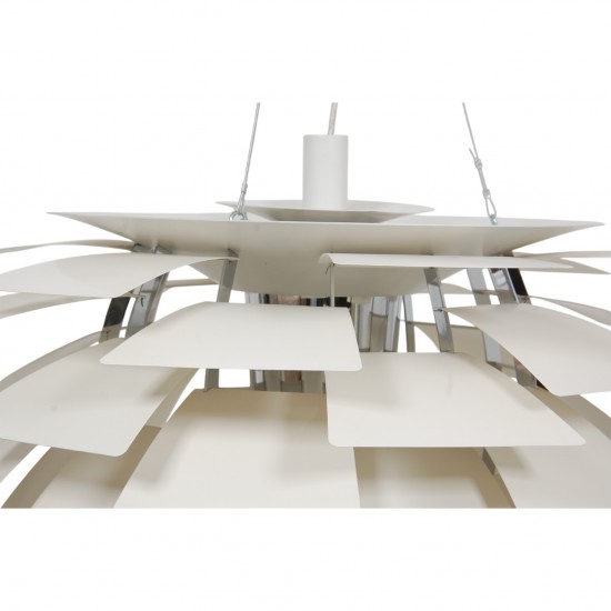 Poul Henningsen hvid Kogle lampe 84 cm 2000'erne