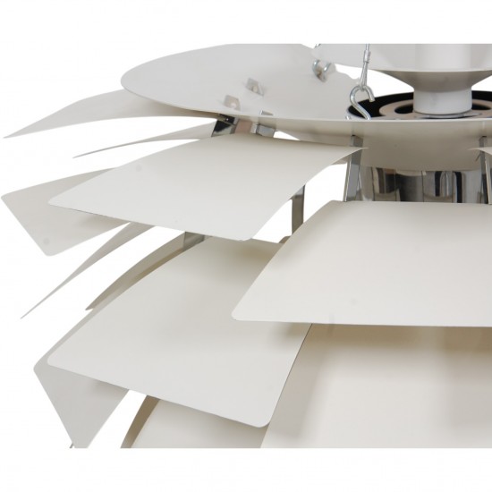 Poul Henningsen hvid Kogle lampe 84 cm 2000'erne