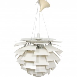 Poul Henningsen hvid Kogle lampe 84 cm 2000'erne