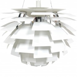 Poul Henningsen hvid Kogle lampe 84 Cm 2000'erne