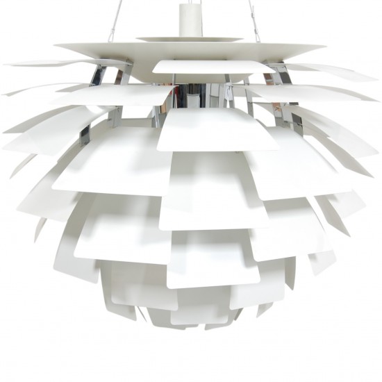 Poul Henningsen hvid Kogle lampe 84 Cm 2000'erne