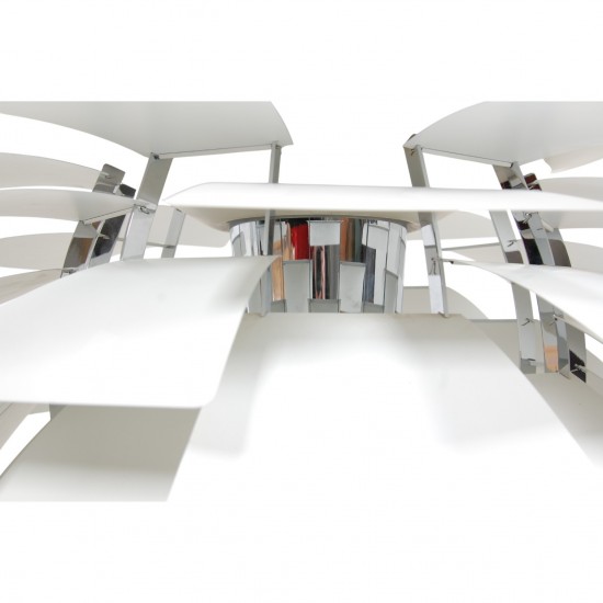 Poul Henningsen hvid Kogle lampe 84 Cm 2000'erne