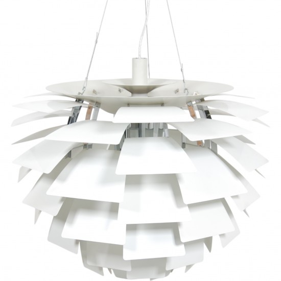 Poul Henningsen hvid Kogle lampe 84 Cm 2000'erne