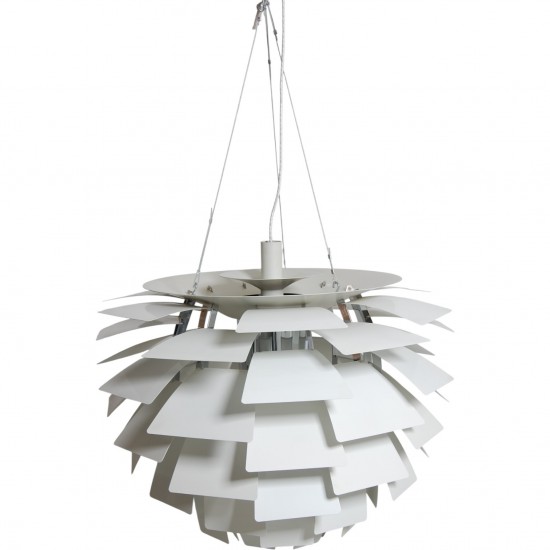 Poul Henningsen hvid Kogle lampe 84 Cm 2000'erne