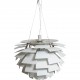 Poul Henningsen hvid Kogle lampe 84 Cm 2000'erne