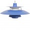 Poul Henningsen blå PH5 lampe 1990'erne