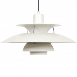 Poul Henningsen hvid PH5 lampe 1990'erne