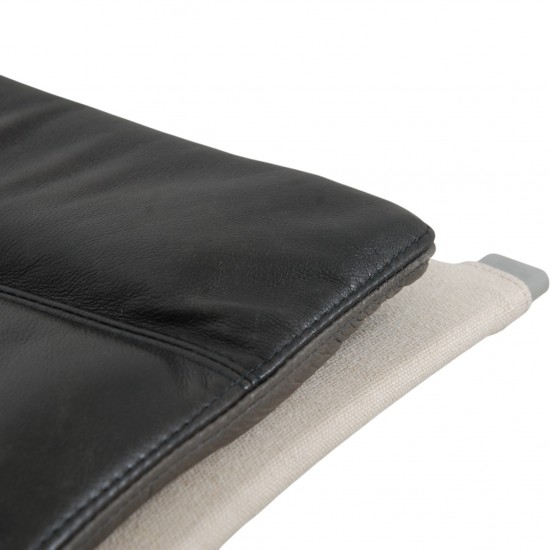 Fabricius and Kastholm Græshopper stol i sort læder 2010'erne