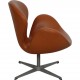 Arne Jacobsen Svanen stol i cognac Classic læder