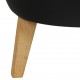 Arne Vodder 2.seater AV5 sofa in black leather