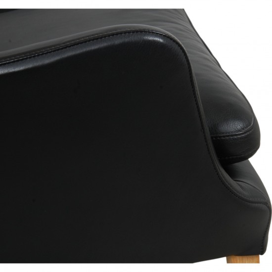 Arne Vodder 2.seater AV5 sofa in black leather