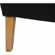Arne Vodder 2.seater AV5 sofa in black leather