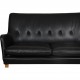 Arne Vodder 2.seater AV5 sofa in black leather
