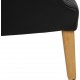 Arne Vodder 2.seater AV5 sofa in black leather
