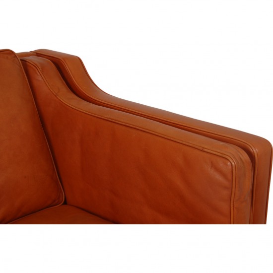 Børge Mogensen 2-personers 2212 sofa i patineret cognac læder
