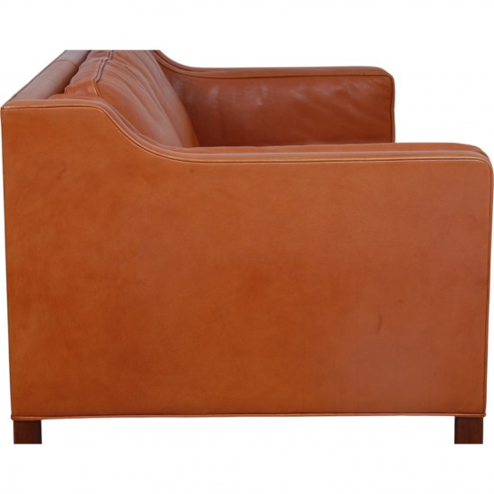 Børge Mogensen 2-personers 2212 sofa i patineret cognac læder
