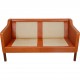 Børge Mogensen 2-personers 2212 sofa i patineret cognac læder