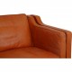 Børge Mogensen 2-personers 2212 sofa i patineret cognac læder