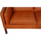Børge Mogensen 2-personers 2212 sofa i patineret cognac læder