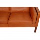 Børge Mogensen 2-personers 2212 sofa i patineret cognac læder