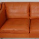 Børge Mogensen 2-personers 2212 sofa i patineret cognac læder
