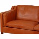 Børge Mogensen 3.personers 2213 sofa i patineret cognac læder