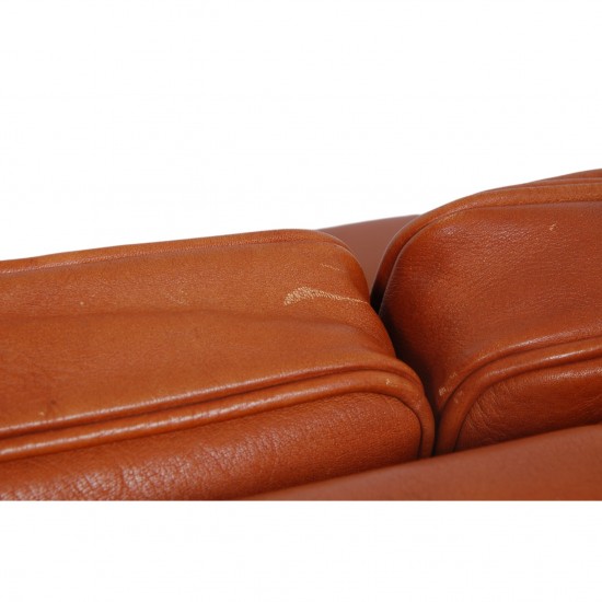 Børge Mogensen 3.personers 2213 sofa i patineret cognac læder