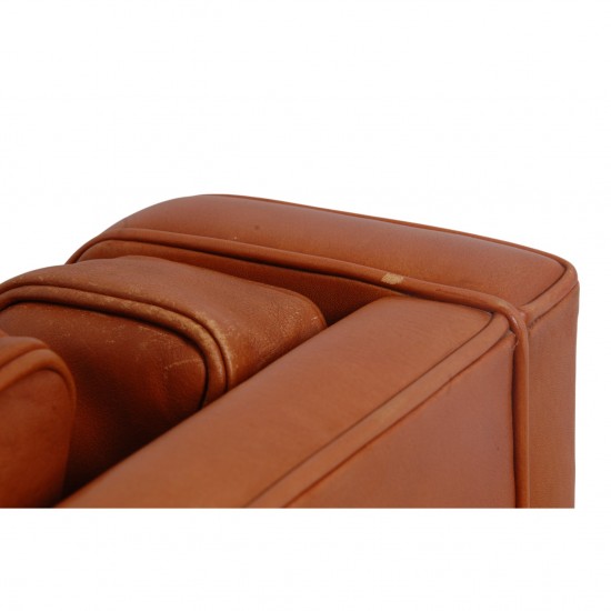 Børge Mogensen 3.personers 2213 sofa i patineret cognac læder