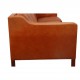 Børge Mogensen 3.personers 2213 sofa i patineret cognac læder