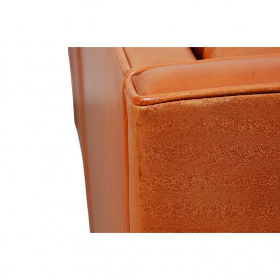 Børge Mogensen 3.personers 2213 sofa i patineret cognac læder