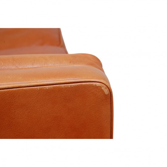 Børge Mogensen 3.personers 2213 sofa i patineret cognac læder