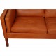 Børge Mogensen 3.personers 2213 sofa i patineret cognac læder