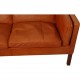 Børge Mogensen 3.personers 2213 sofa i patineret cognac læder