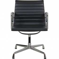 Charles Eames Ea-108 chair in dark grey leather 2014