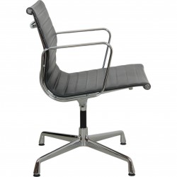 Charles Eames Ea-108 chair in dark grey leather 2014