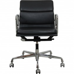 Charles Eames Ea-217 softpad office chair in dark grey leather