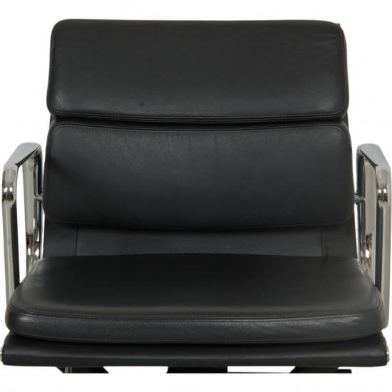 Charles Eames Ea-217 softpad kontorstol i mørkegråt læder