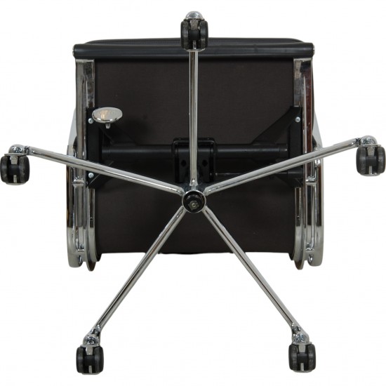 Charles Eames Ea-217 softpad kontorstol i mørkegråt læder