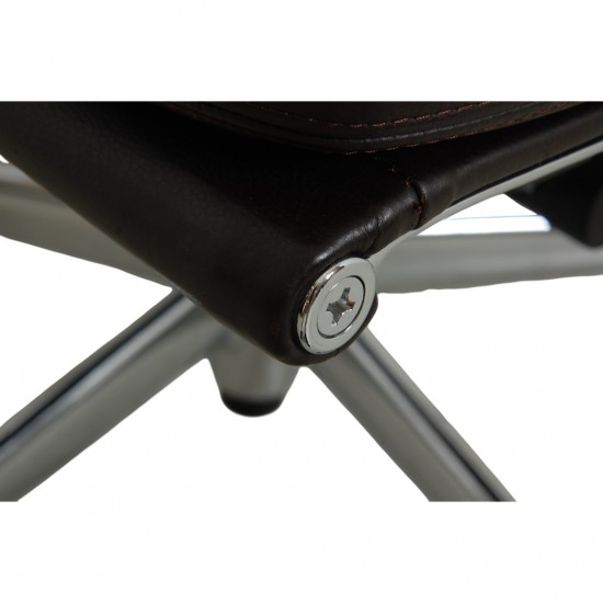 Charles Eames Ea-217 softpad kontorstol i brun læder 2015