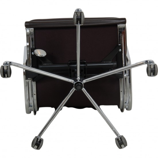 Charles Eames Ea-217 softpad kontorstol i brun læder 2015