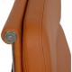 Charles Eames Ea-219 softpad kontorstol nybetrukket med cognac bizon læder