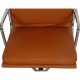 Charles Eames Ea-219 softpad kontorstol nybetrukket med cognac bizon læder
